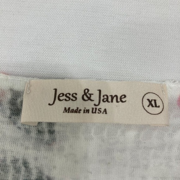 Jess & Jane size XL Colorful Artsy Mesh Layered Boho Stretch Pullover Blouse - Picture 2 of 10